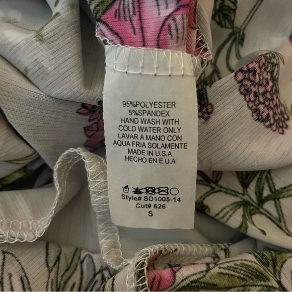 Heimish USA Sleeveless Floral Design Midi Summer Dress Size Small - Picture 10 of 10